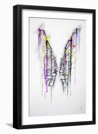 This City Sleeps-Marc Allante-Framed Art Print