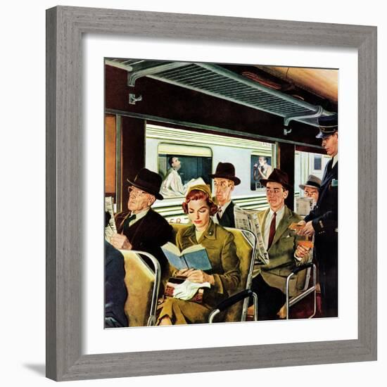 "This Does Not Commute", September 24, 1955-George Hughes-Framed Giclee Print