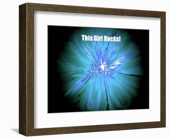 This Girl Rocks!-Ruth Palmer-Framed Art Print