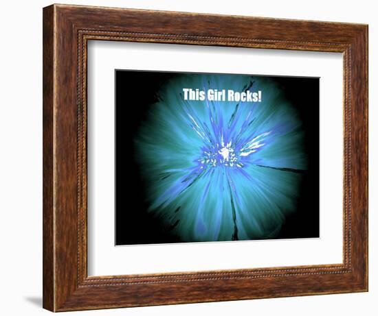 This Girl Rocks!-Ruth Palmer-Framed Art Print