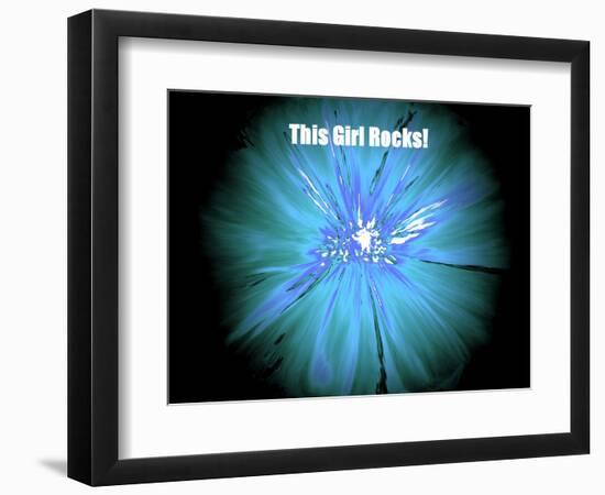 This Girl Rocks!-Ruth Palmer-Framed Art Print