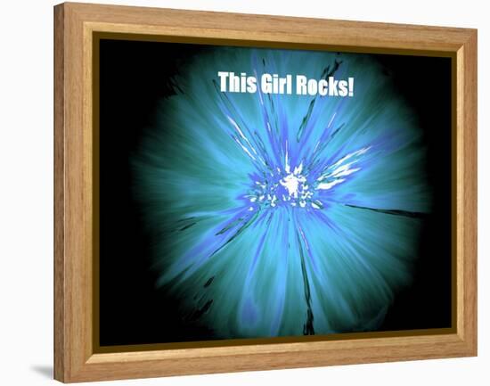 This Girl Rocks!-Ruth Palmer-Framed Stretched Canvas