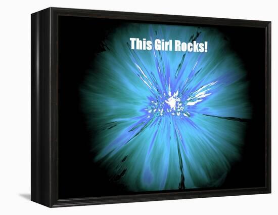 This Girl Rocks!-Ruth Palmer-Framed Stretched Canvas