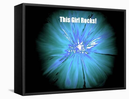 This Girl Rocks!-Ruth Palmer-Framed Stretched Canvas