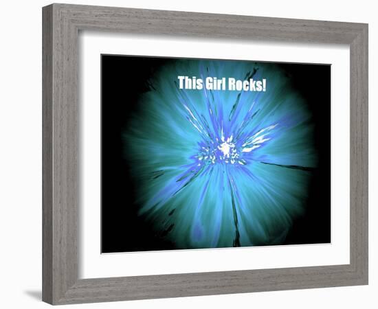 This Girl Rocks!-Ruth Palmer-Framed Art Print