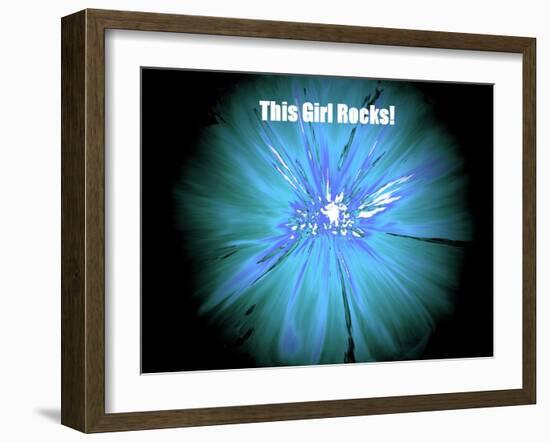 This Girl Rocks!-Ruth Palmer-Framed Art Print