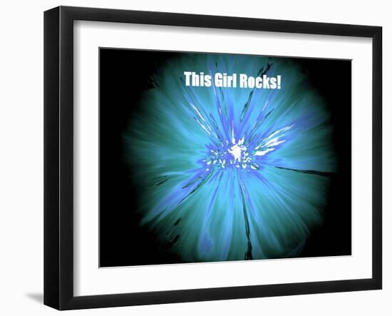 This Girl Rocks!-Ruth Palmer-Framed Art Print