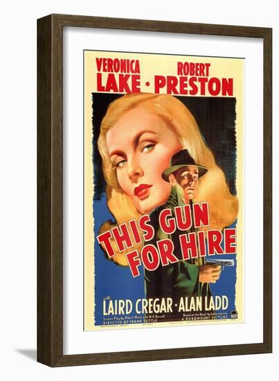 This Gun For Hire, 1942-null-Framed Art Print