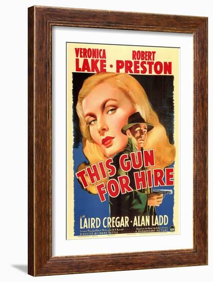 This Gun For Hire, 1942-null-Framed Art Print