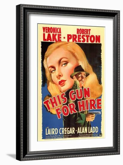 This Gun For Hire, 1942-null-Framed Art Print