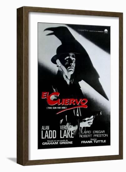 This Gun For Hire, Spanish Movie Poster, 1942-null-Framed Art Print