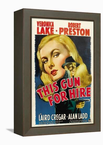 This Gun for Hire, Veronica Lake, Alan Ladd, 1942-null-Framed Stretched Canvas