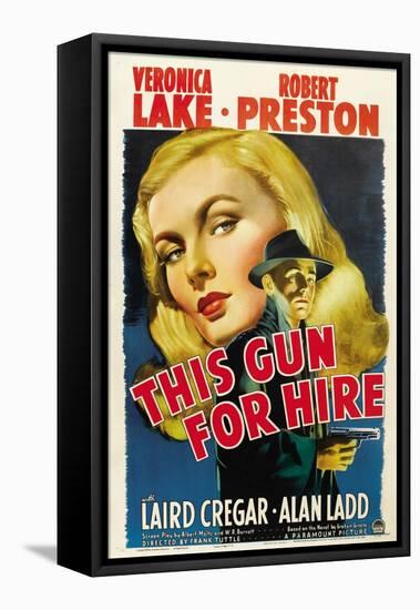 This Gun for Hire, Veronica Lake, Alan Ladd, 1942-null-Framed Stretched Canvas