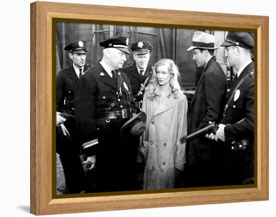 This Gun For Hire, Veronica Lake, Robert Preston, 1942-null-Framed Stretched Canvas