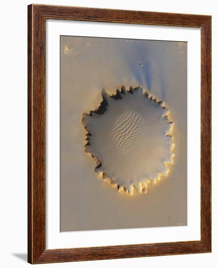 This Image Shows Victoria Crater, an Impact Crater at Meridiani Planum, Near the Equator of Mars-Stocktrek Images-Framed Photographic Print