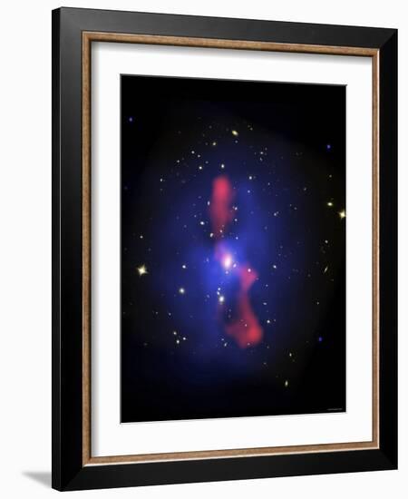 This is a New Composite Image of Galaxy Cluster MS0735.6+7421-Stocktrek Images-Framed Photographic Print