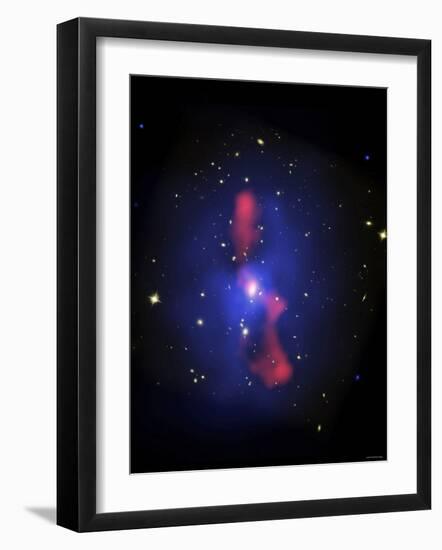 This is a New Composite Image of Galaxy Cluster MS0735.6+7421-Stocktrek Images-Framed Photographic Print