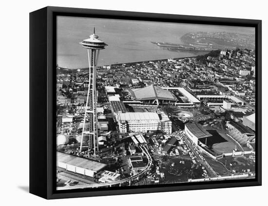 This is a Photo of Seattle During the World's Fair-null-Framed Premier Image Canvas