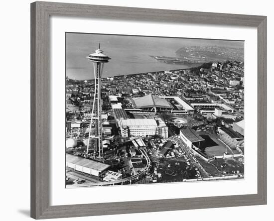 This is a Photo of Seattle During the World's Fair-null-Framed Photographic Print