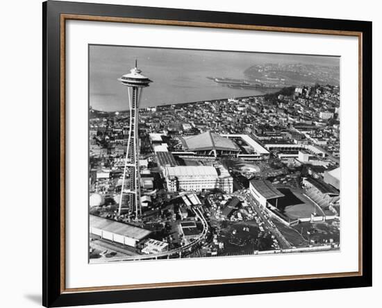 This is a Photo of Seattle During the World's Fair-null-Framed Photographic Print