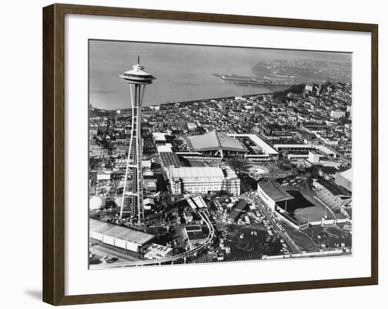 This is a Photo of Seattle During the World's Fair-null-Framed Photographic Print