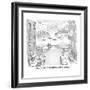 "This is a side of Manhattan you don't often see." - New Yorker Cartoon-David Borchart-Framed Premium Giclee Print