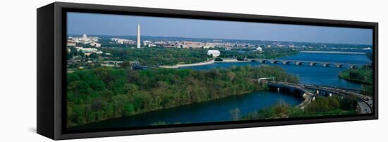 This Is an Aerial View of Washington-null-Framed Stretched Canvas