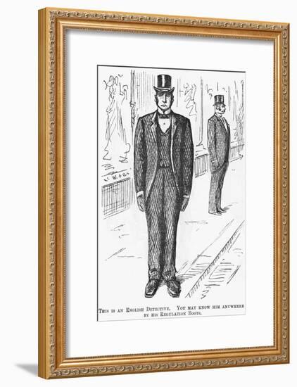 This Is an English Detective, 1888-null-Framed Giclee Print