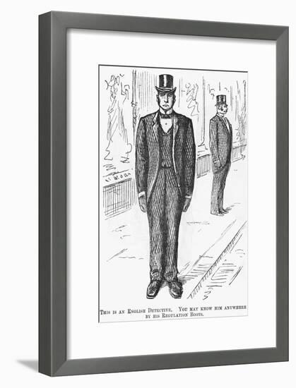 This Is an English Detective, 1888-null-Framed Giclee Print