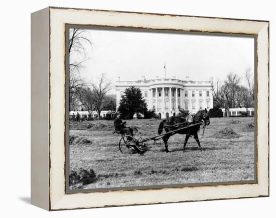 This is an Undated View of the White House Building-null-Framed Premier Image Canvas