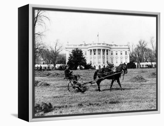 This is an Undated View of the White House Building-null-Framed Premier Image Canvas