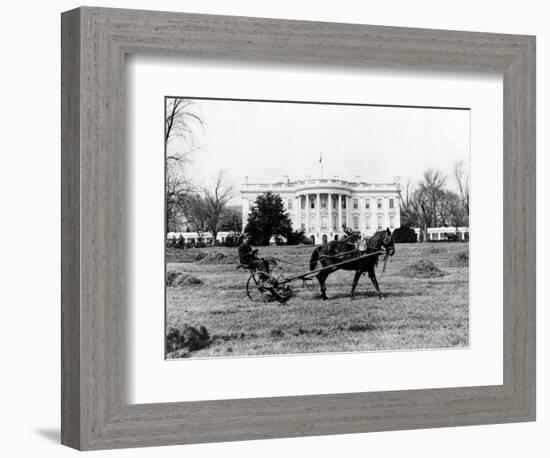 This is an Undated View of the White House Building-null-Framed Photographic Print