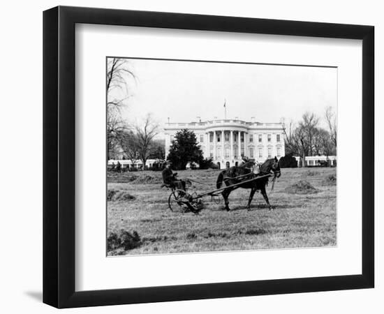 This is an Undated View of the White House Building-null-Framed Photographic Print