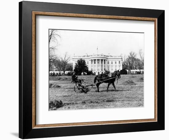 This is an Undated View of the White House Building-null-Framed Photographic Print