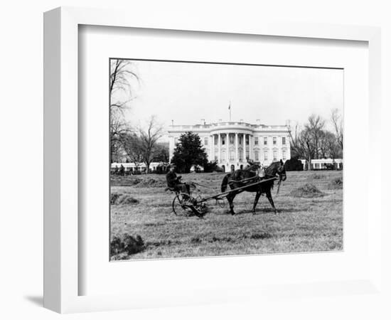 This is an Undated View of the White House Building-null-Framed Photographic Print