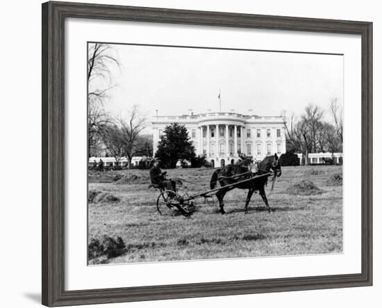 This is an Undated View of the White House Building-null-Framed Photographic Print