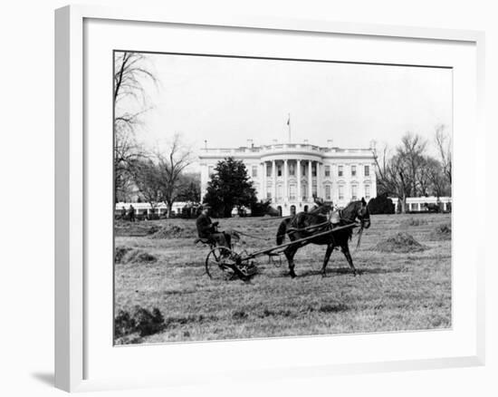 This is an Undated View of the White House Building-null-Framed Photographic Print