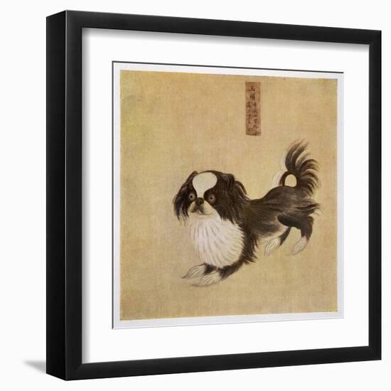 This is How the Pekingese Dog Looked in Its Native China as Depicted in an Imperial Dog Book-null-Framed Art Print