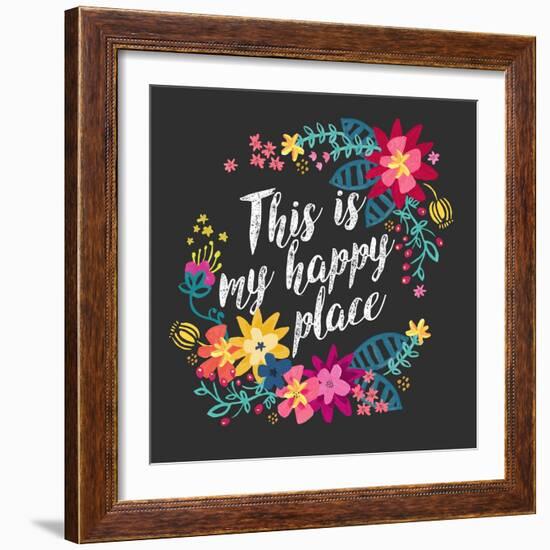 This Is My Happy Place-Joan Coleman-Framed Art Print