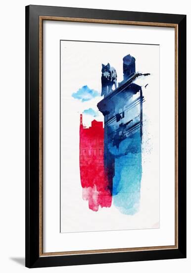 This Is My Town-Robert Farkas-Framed Art Print