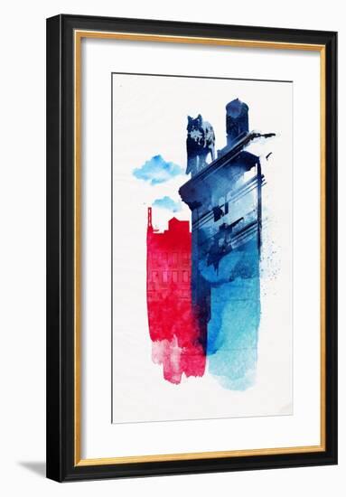 This Is My Town-Robert Farkas-Framed Art Print