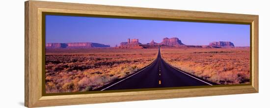 This Is Route 163 That Runs Through the Navajo Indian Reservation-null-Framed Stretched Canvas