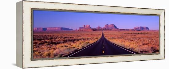 This Is Route 163 That Runs Through the Navajo Indian Reservation-null-Framed Stretched Canvas