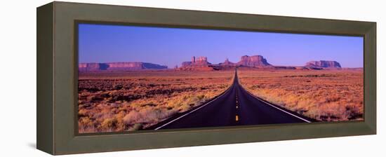 This Is Route 163 That Runs Through the Navajo Indian Reservation-null-Framed Stretched Canvas