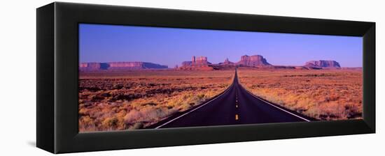 This Is Route 163 That Runs Through the Navajo Indian Reservation-null-Framed Stretched Canvas