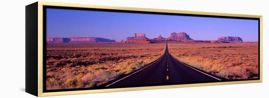 This Is Route 163 That Runs Through the Navajo Indian Reservation-null-Framed Stretched Canvas