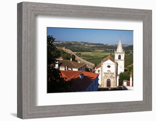 This Is the Church of Santa Maria in Obidos, Leiria, Portugal-Julie Eggers-Framed Photographic Print