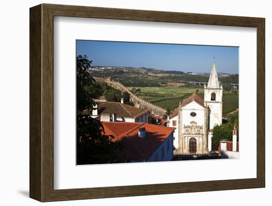This Is the Church of Santa Maria in Obidos, Leiria, Portugal-Julie Eggers-Framed Photographic Print
