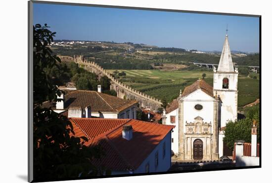 This Is the Church of Santa Maria in Obidos, Leiria, Portugal-Julie Eggers-Mounted Photographic Print