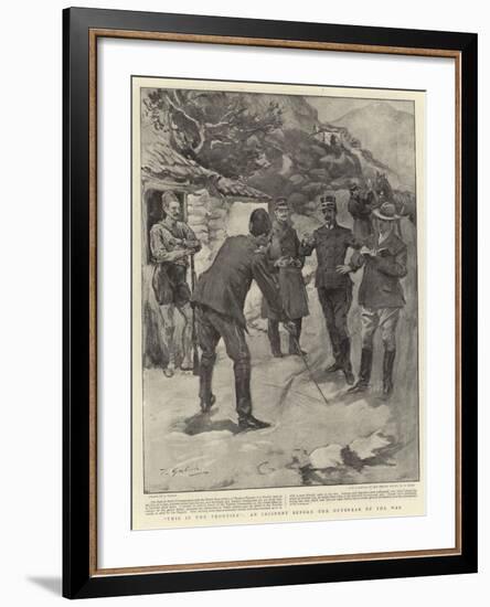 This Is the Frontier, an Incident before the Outbreak of the War-null-Framed Giclee Print